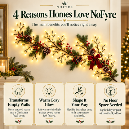 NoFyre LumaBranch™ — Flexible Warm White Wall Lights
